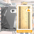 Metal Grocery List,Reusable Shopping List,Metal Sliding Shopping List Memory Reminder Board,Convenient Tools for Home Easy Install Easy to Use. 