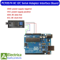 IIC I2C TWI SPI Serial Interface Port Board 1602 2004 LCD LCD1602 Adapter LCD Adapter Plate Converter module PCF8574 by Electrica. 