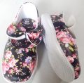 black flower pumps baby girl shoes. 