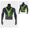 LED Reflective Vest Running Gear, High Visibility Running Vest USB Rechargeable Running Lights for Runners with Armbands Easy Install. 
