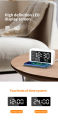 Three Groups LED Alarm Clock With Three Gears Night Light Brightness And Can Used To Telphone Wireless Charger. 