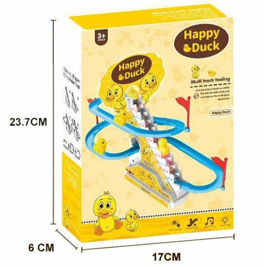 Happy Duck Climb n Slide Toy Music Function Duck Climbing Stairs Children's Toy