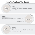 Hearing Aid Domes for Phonak Marvel & Paradise RIC BTE Models SDS 4.0 Small Open Dome 6mm 20 Pcs Pack,Small. 