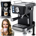 NOVA Espresso Coffee Maker 20 Bar 2200W – Cappuccino, Latte & Espresso Machine with Milk Frother, 1.5L Water Tank, Dual Stainless Steel Filters, Cup Warming Tray – Best Coffee Maker for Home & Office Use (Model 1-8-3). 