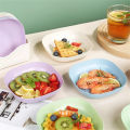 New High Quality pack Of 10 Colorful Plastic Palate, Durable Reusable Plastic Plate Set with Stand, Square Plastic Dinner, Breakfast Plates With Stand Holder Multi-Purpose Plastic Plate Set for Kitchen Use. 