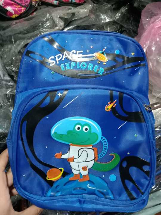 catoon bag  Backpack Dinosaur Astronaut Backpack for kids, School bag for kids Grade 1-3  (Blue)