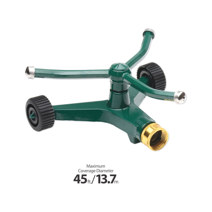 Sprinkler-3 Arm Water Sprinkler-Heavy Duty Metal Sprinkler Best Watering System Use In Lawns and Gardens