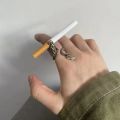 Vintage Punk Style Dragon Scorpion Cigarette Holder Ring for Men, Personality Men's Finger Ring, Party Ring. 