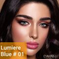 Dahab Party Wear Branded Colour Lenses Lumiere Blue Shade with Free Solution Kit. 