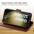 For Samsung Galaxy S23 Ultra Leather Wallet Flip Flap Magnetic Back Cover For Samsung Galaxy S23Ultra All-round Shock Protection Case. 