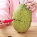 2 in 1 Melon Baller Scoop Dig Scoop with Fruits Carving Knife for Fruit Salads, Garnishes, Deserts, Cakes, Ice Cream Scooper Stainless Steel. 