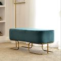 3 Seater Luxury sofa sitting Stool With Metal Stand- sofa   Chair   Stool customization. 