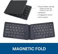 Perixx PERIBOARD-805E US, Wireless Foldable Ergonomic Bluetooth Keyboard, Ultra-Thin X Type Keys, Compatible with iOS, Android, or Windows Smartphone, Tablet, or Laptops, US English. 