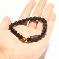 Twelve Constellation Elastic Bracelet Men's Tigereye Agate Mixed Colorful Beads Bracelet. 