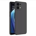 Oppo F21 Pro Soft Silicon Matte Black Back Cover Case Airbag Antishock With Camera Protection Bump. 