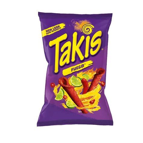 Takis | Takis Chips | Takis Fuego Chips | Snacks (Imported) Snacks 56 g | Pack of 1