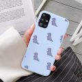 For Samsung Galaxy A51 4G Case Silicone Back Cover Phone Fundas For Samsung A 51 A 5 1 Flower Protective Coque Shell Bumper 6.5". 