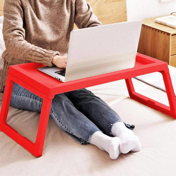 Folding Laptop Table Stand Portable Plastic Study Desk Organizer Multi function Computer Notebook Desk