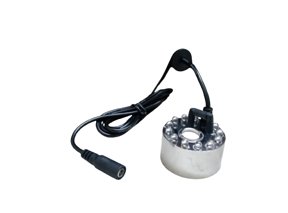 24V Color Changing Ultrasonic Mist Maker Fogger Air Humidifier 12 LED Without Adapter
