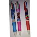 4 in 1 Ball Pen Imported / 4 Color Kids Ball Pen (Cartoon Character) (3 Pcs). 