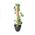 Green Artificial Money Plant leave with Coconut stick  Decorative Flowers Plants best for Home and office Décor. 