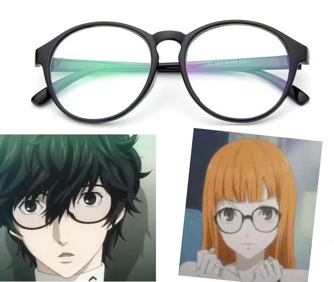 【Heartbeat Girl Store】Persona Futaba Sakura Glasses Hero Kurusu Akira Cosplay Glasses Cosplay Accessories
