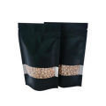 20x30 cm food Grade Black Almunium standup pouches with window  50pcs/Lot. 