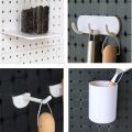 Ready Stock Pegboard Organizer table peg board wall hanging board Steel Hook/Clip/Container/Holder/Shelf for Pegboard stand - DIY Storage to Organise Organizer Black Hanging Hole Board Room Decor Accessories penyepit papan notice papan kenyataan. 