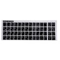SRIWEN White Letters Arabic English Keyboard Sticker Decal Black for Computer and Laptop. 