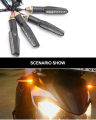 4Pcs LED running light audi style bike indicator ishara universal fittting ybr cd70 125 sports motorrcycle. 