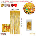 Tinsel Metallic Foil Fringe Curtains Party Photo Backdrop For Birthday Engagement wedding Anniversary Bridal Shower Baby Shower Independence Celebration Party Supplies For Home Decor Available In Gold, Green, Light Blue, Purple, Red, Rose Gold, Silver. 