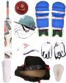 Premium Sports Pack of 8 Cricket Kit For 9-14 Year Kids (Hard Bat + Hard Ball + Junior Gloves + Cricket Kit Bag + Helmet + Under Guard + Leg Pads + Elbow Pads). 