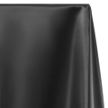 Plain Black Pure Satin Silk Fabric - High-Quality Unstitched Material. 