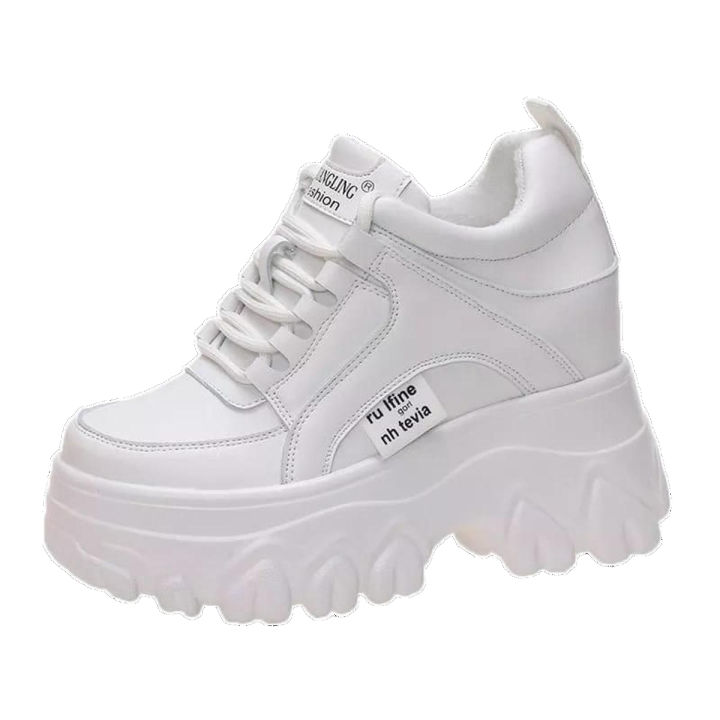 Girls Wedge Shoes Women High Heel Sneakers Comfortable Stylish Design