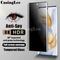2pieces Privacy Glass for Tecno Spark 20 Pro+ Screen Protector Tempered Glass for Tecno Spark 20 Pro + Full Screen Cover Privacy Film Phone Case. 