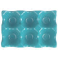 Six Grid Ceramic Egg Storage Tray Convenient Ceramic Creative Egg Grid Household Solid Color Rectangular Ceramic Egg Rack for Kitchen Organizer Home Décor Egg Storage Solution Daily Use Cooking. 