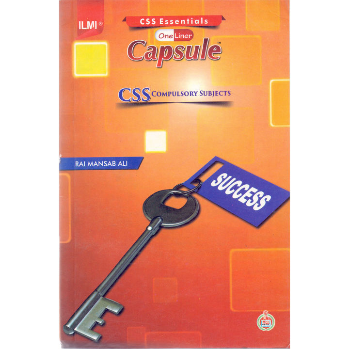 Ilmi One Liner Capsule CSS Compulsory Subjects By Rai Mansab Ali