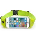 Adjustable Sweatproof Mobile Waist Belly Belt Pouch Bag Case Cover with Transparent Clear View Touch Screen with headphone jack slot For Jogging Sports Running  Gym Workouts  Walking Exercise Hiking. 