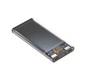 Battery Storage Box - Quick Charge - DIY Power Bank Case for Polymer 1260110  Battery Holder - Fast Charging PD22.5W -  Alloy Case 20000mA. 