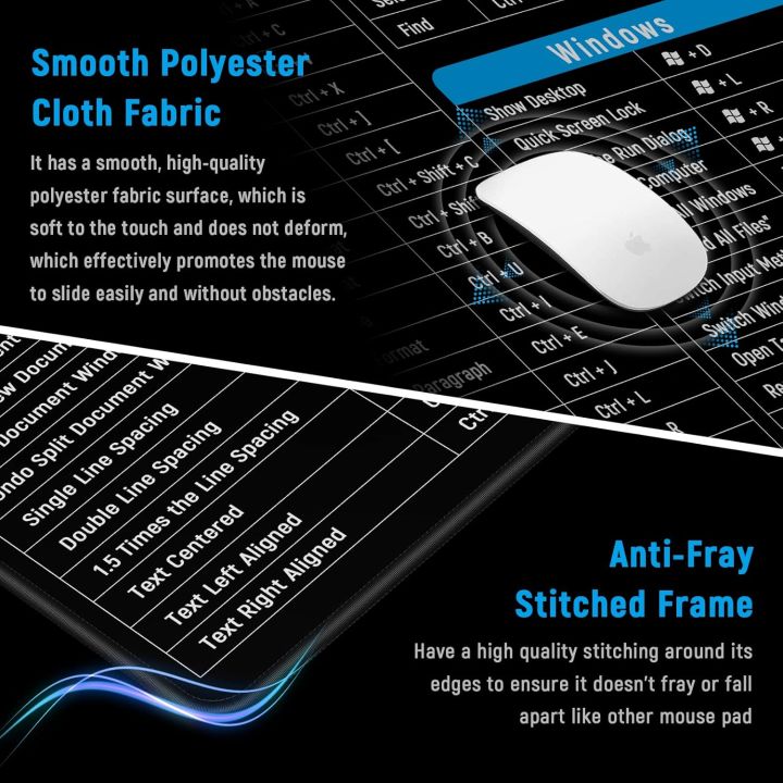 SP%20Dealz%20Large%20Gaming%20Mouse%20Pad%20Desk%20Mat%20Office%20Software%20Excel%20Shortcuts%20Mousepad%20with%20Personalized%20Design%20Extended%20Size%2035.4%20X%2015.7inches%20by%20Office%20Users%20-%20Image%206