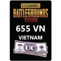 655 UC (Unknown cash) PUBG VIETNAM(VN) FAST DELIVERY. 