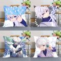 Killua Zoldyck Hunter x Hunter Pillow Case For Home Decorative Silk Pillows Cover Invisible Zippered Throw PillowCases 0508. 