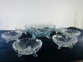Set of 7 Glass Bowls ,custard set. 