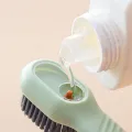 Cleaning Brush With Soap Dispenser | Long Handle | Soft Bristle | Shoes & Clothes Cleaner | Household Laundry Cleaning Tool. 