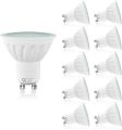 LAMPAOUS 5W LED GU10 Bulb Warm White Gu10 LED Lights,450lm Super Bright GU10 LED 50W Halogen GU10 Lamp Replacement,Very Soft White with The Frosted Glass Diffuser, Protect The Eyes 10Pack [Energy Class A++]. 