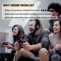 Hunter Spider V1 RGB Gaming Headphones with Mic 360° Surround Sound Deep Bass LED Lights. 