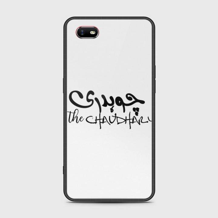 Oppo A1k Cover - SkinLee HQ Infinity Glass Case (Soft) - Caste Name Chaudhary Customized Cover - SKINLEE-655-1-583-324