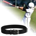 Baseball Belt Softball Belt Adjustable Unisex Waist Band Fine Workmanship Black. 