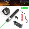 Lazer Light 8 Km Range - Green/Red 5000Miles Rechargeable Laser Light Pointer Pen 5mw Lazer Beam+Batt+Charger. 