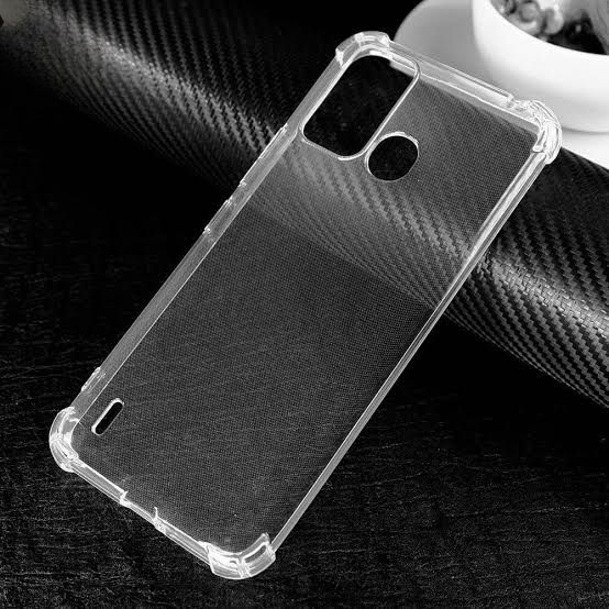 Itel A48 Transparent Silicon Back Cover Bumper Case for Itel A48